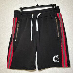 Cookies Sweatpant Shorts Zipper Pockets Gucci Vibes